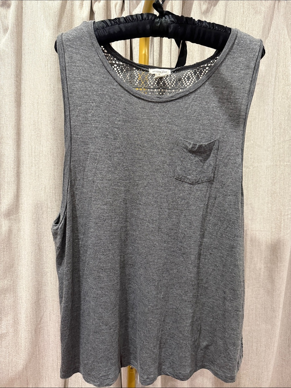 Atmosphere Heather Gray Sleeveless Pocket Tank